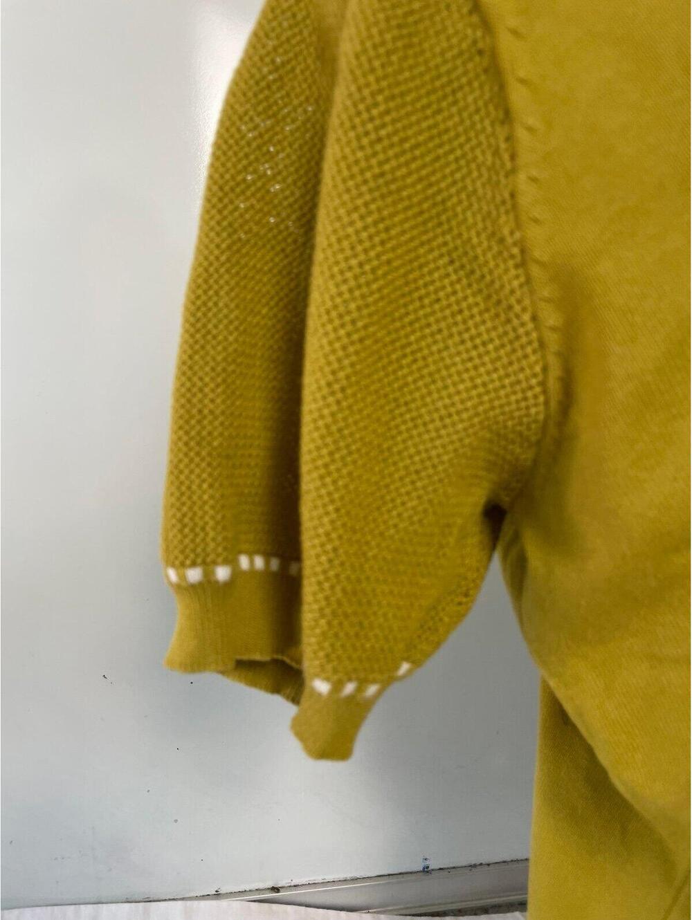 Extra large, short, sleeved cardigan with knitted sleeves - Picture 3 of 4